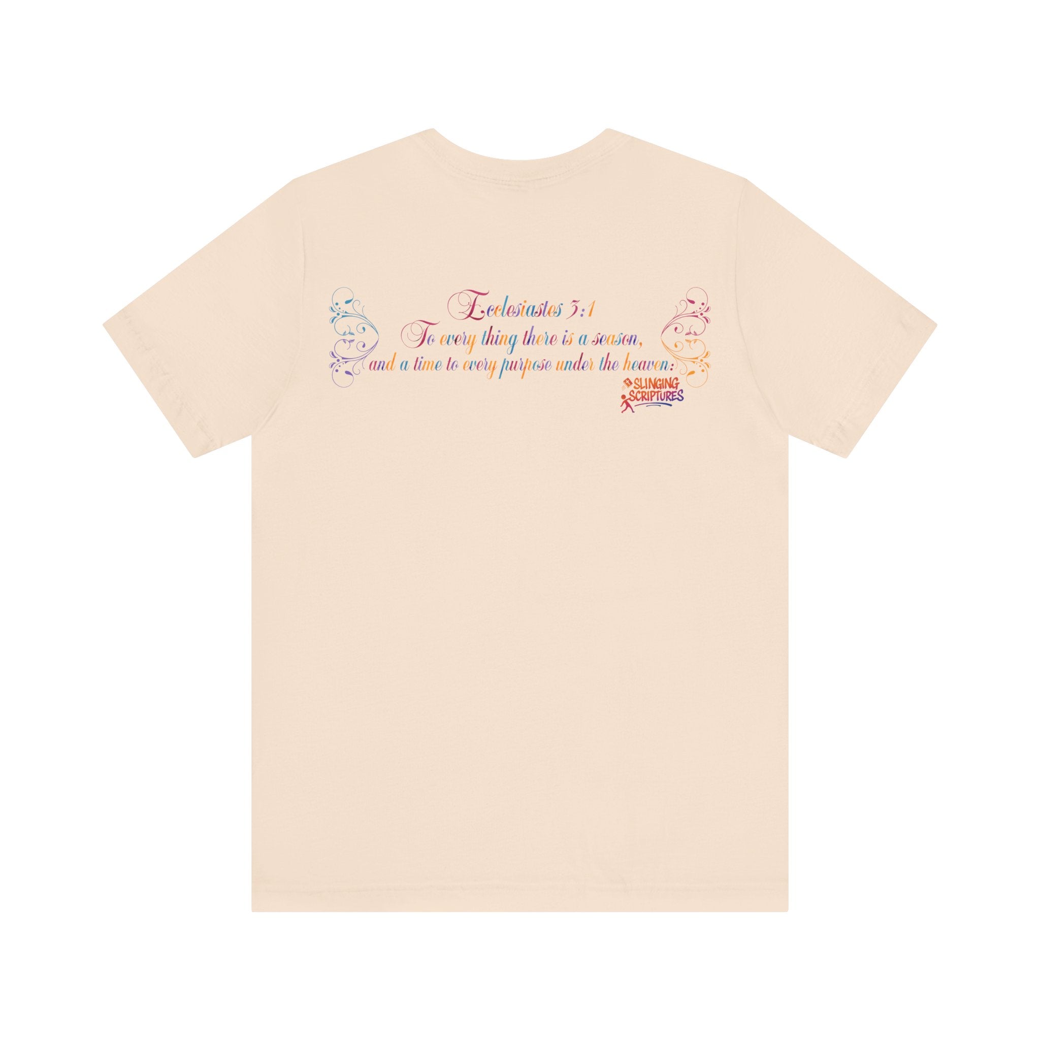 Ecclesiastes 3:1 T-Shirt – Unisex Jersey Short Sleeve Tee with Color Splash Artwork, Inspirational Bible Verse