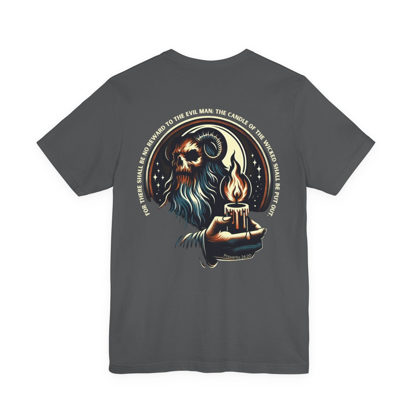 The Candle of the Wicked — Proverbs 24:20 | Unisex Jersey Short Sleeve Christian T-Shirt
