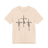 Faith, Hope, Love Tee | 1 Corinthians 13:13 Scripture Shirt | Unisex Jersey Christian T-Shirt