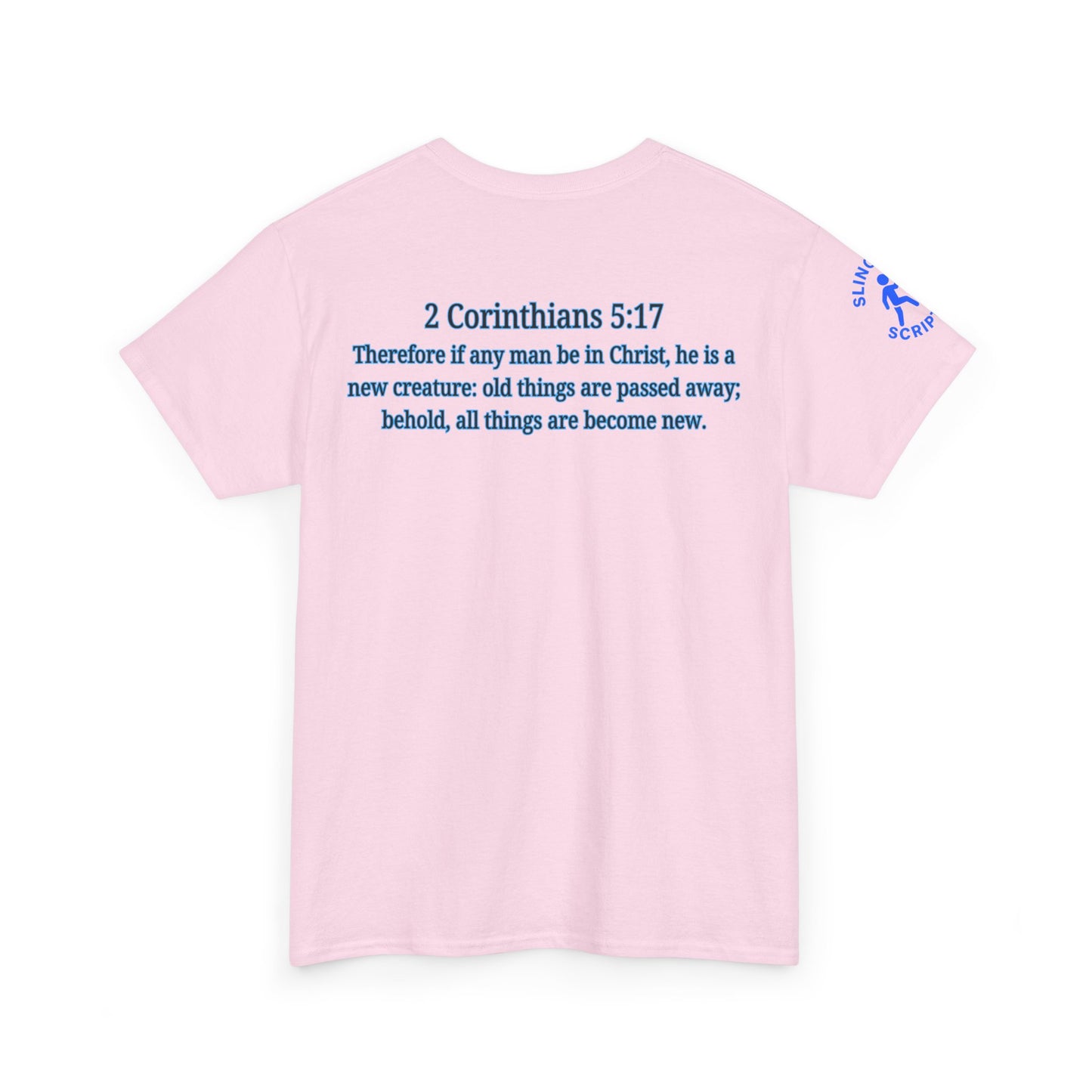 Restored by the Lord Tee | 2 Corinthians 5:17 Scripture Shirt | Christian Rebuild T-Shirt | Unisex Heavy Cotton Tee