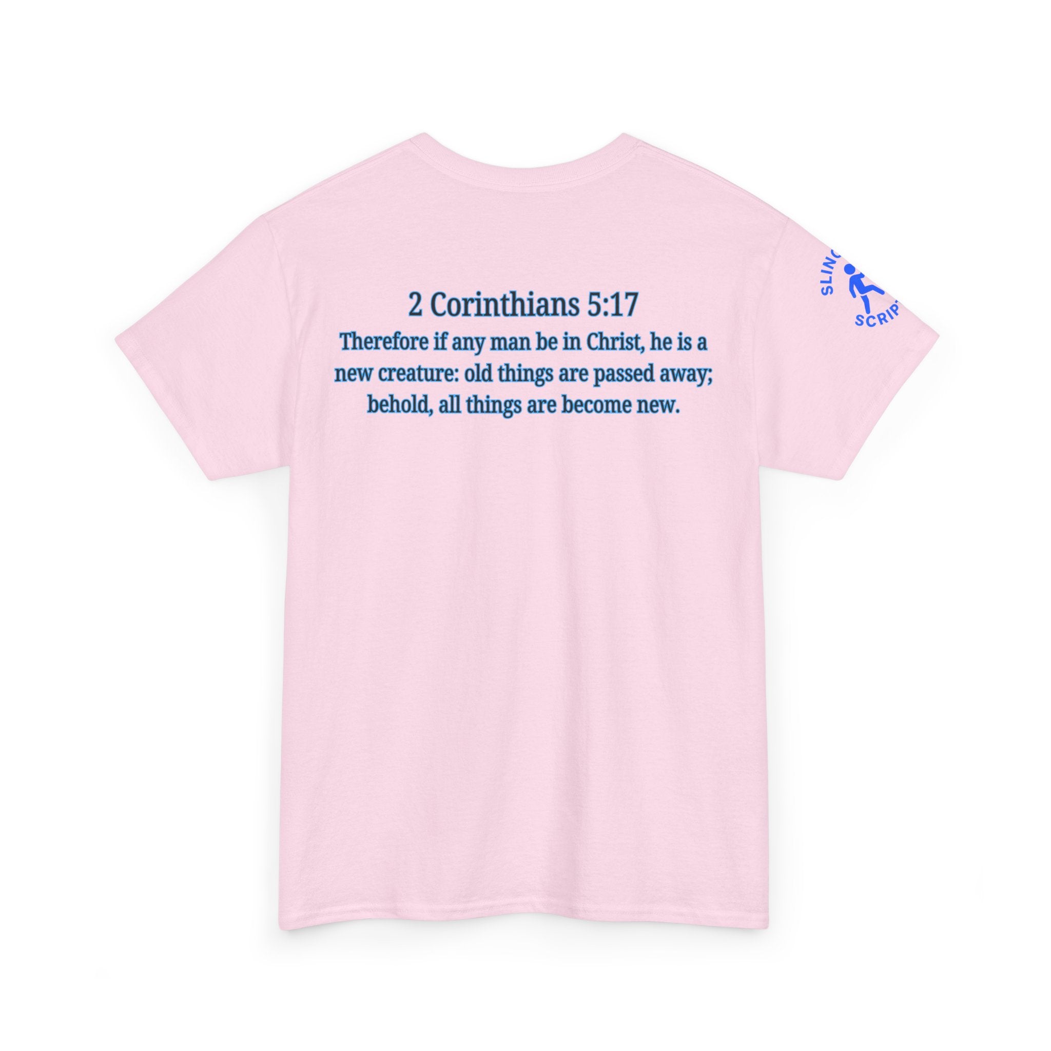 Restored by the Lord Tee | 2 Corinthians 5:17 Scripture Shirt | Christian Rebuild T-Shirt | Unisex Heavy Cotton Tee