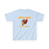 Kids Super Savior Tee — “Jesus Is My Superhero” Christian Shirt (Mini + Me)