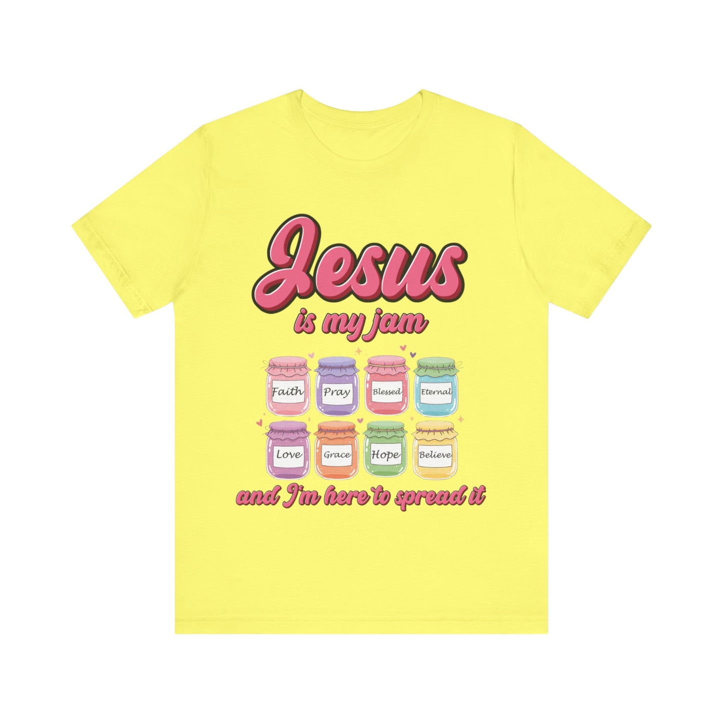 Jesus Is My Jam Tee | Unisex Jersey Christian T-Shirt | Fun Scripture Shirt | Faith-Based Graphic Tee