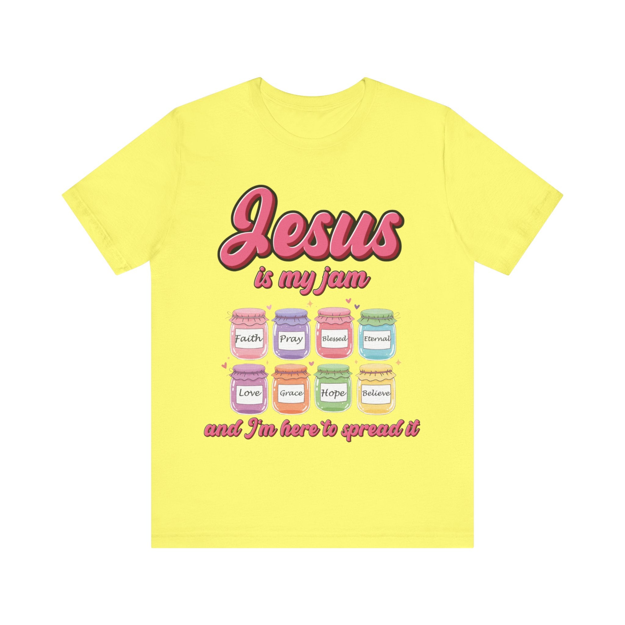 Jesus Is My Jam Tee | Unisex Jersey Christian T-Shirt | Fun Scripture Shirt | Faith-Based Graphic Tee