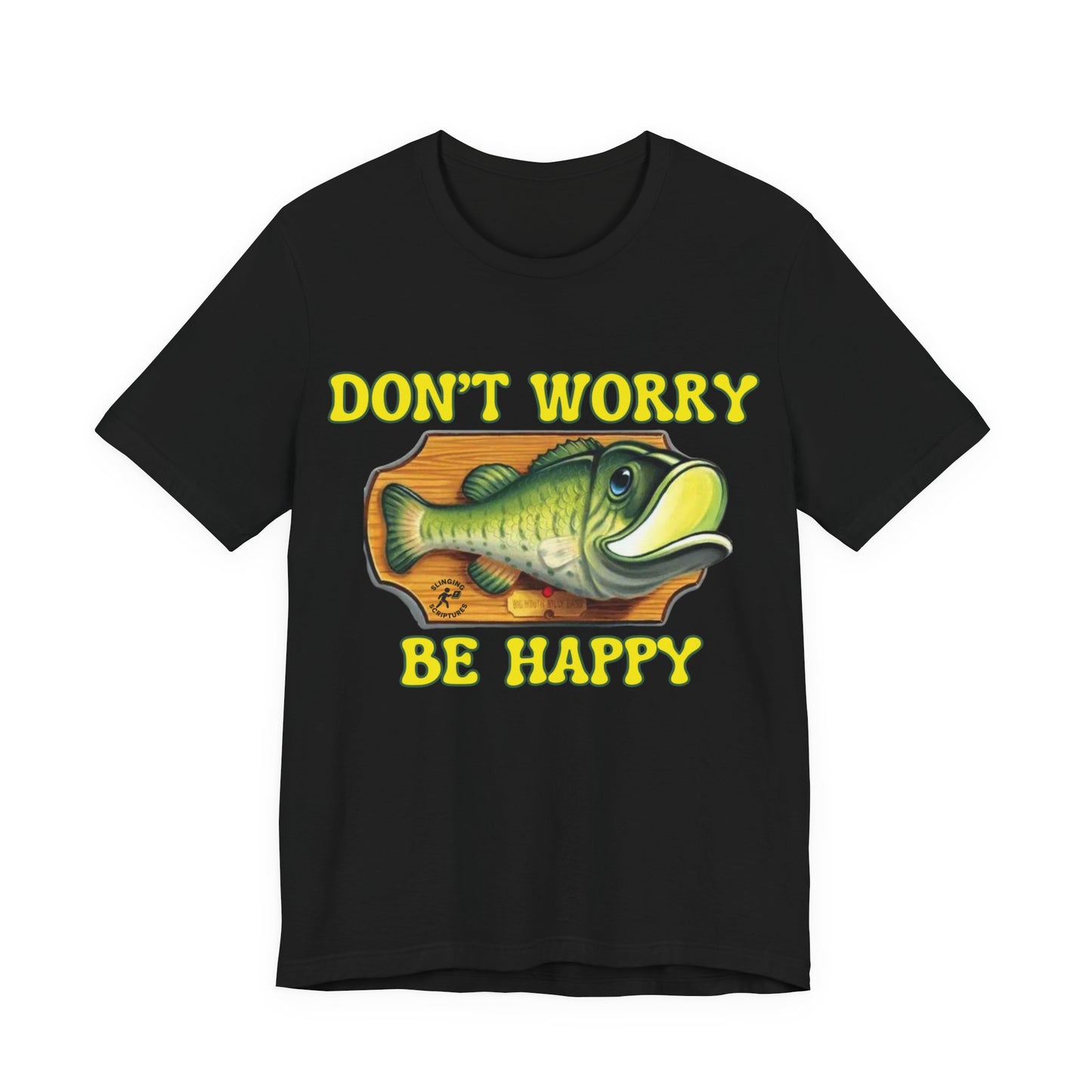 Funny Fish Tee | Philippians 4:6–7 Scripture Shirt | Christian Fisherman T-Shirt | Unisex Jersey Short Sleeve