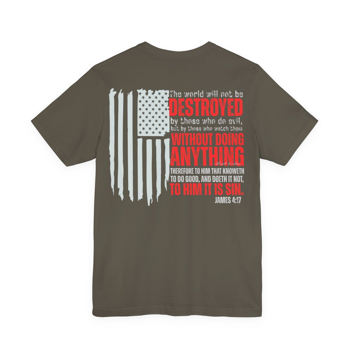 Do Good — James 4:17 Patriotic Flag Tee | Unisex Jersey Short Sleeve Christian T-Shirt