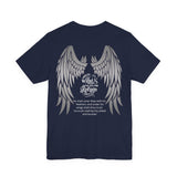 Under His Wings Refuge Tee — Psalm 91:4 | Unisex Jersey Christian T-Shirt | Faith-Based Apparel | Inspirational Scripture Shirt