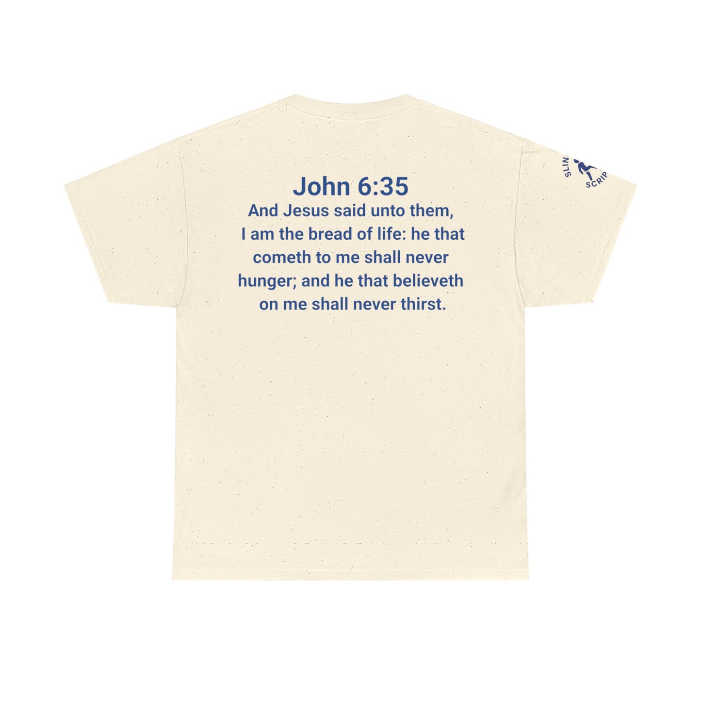 His Name Is Wonderful Tee | John 6:35 Wonder Bread Parody Shirt | Unisex Heavy Cotton Christian T-Shirt