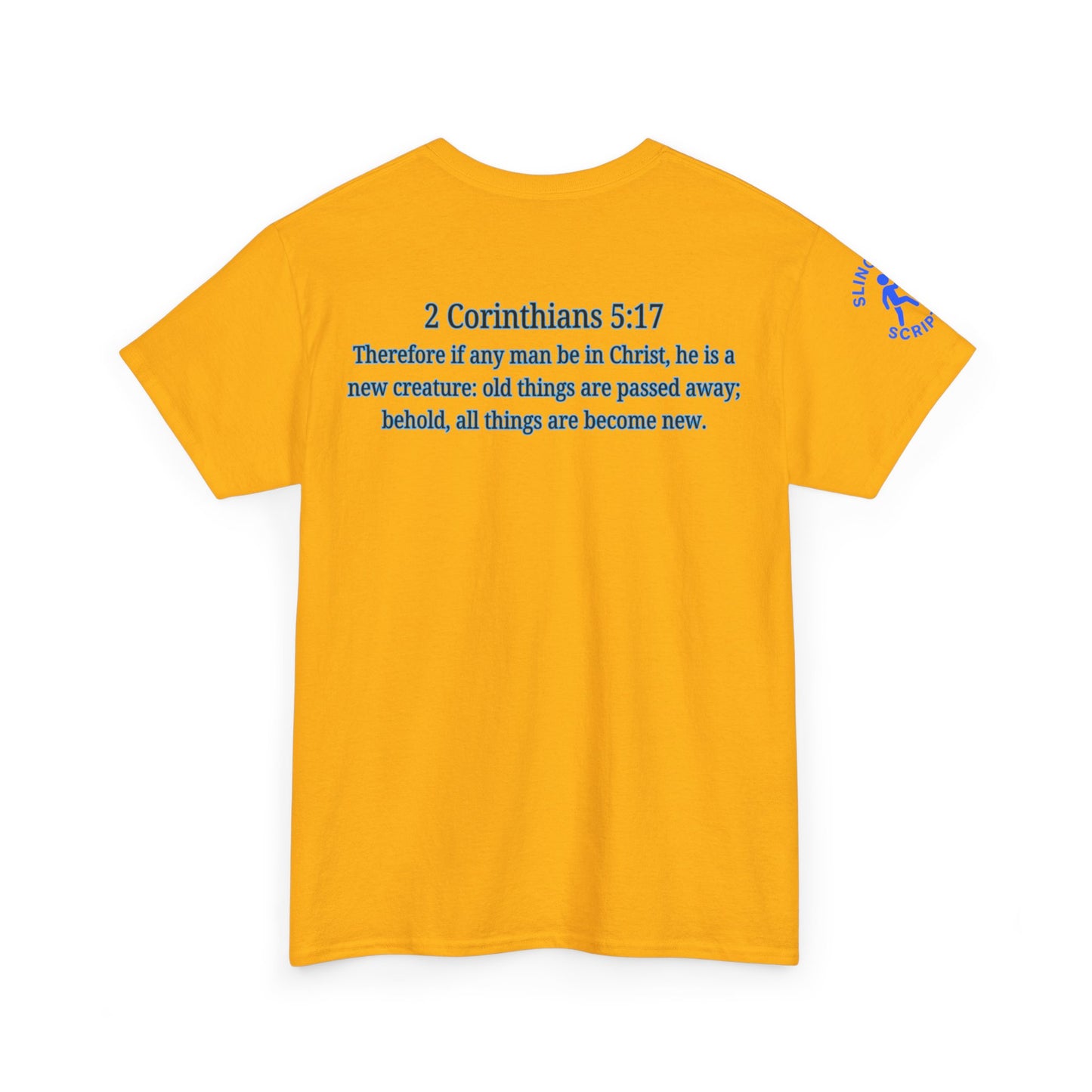 Restored by the Lord Tee | 2 Corinthians 5:17 Scripture Shirt | Christian Rebuild T-Shirt | Unisex Heavy Cotton Tee