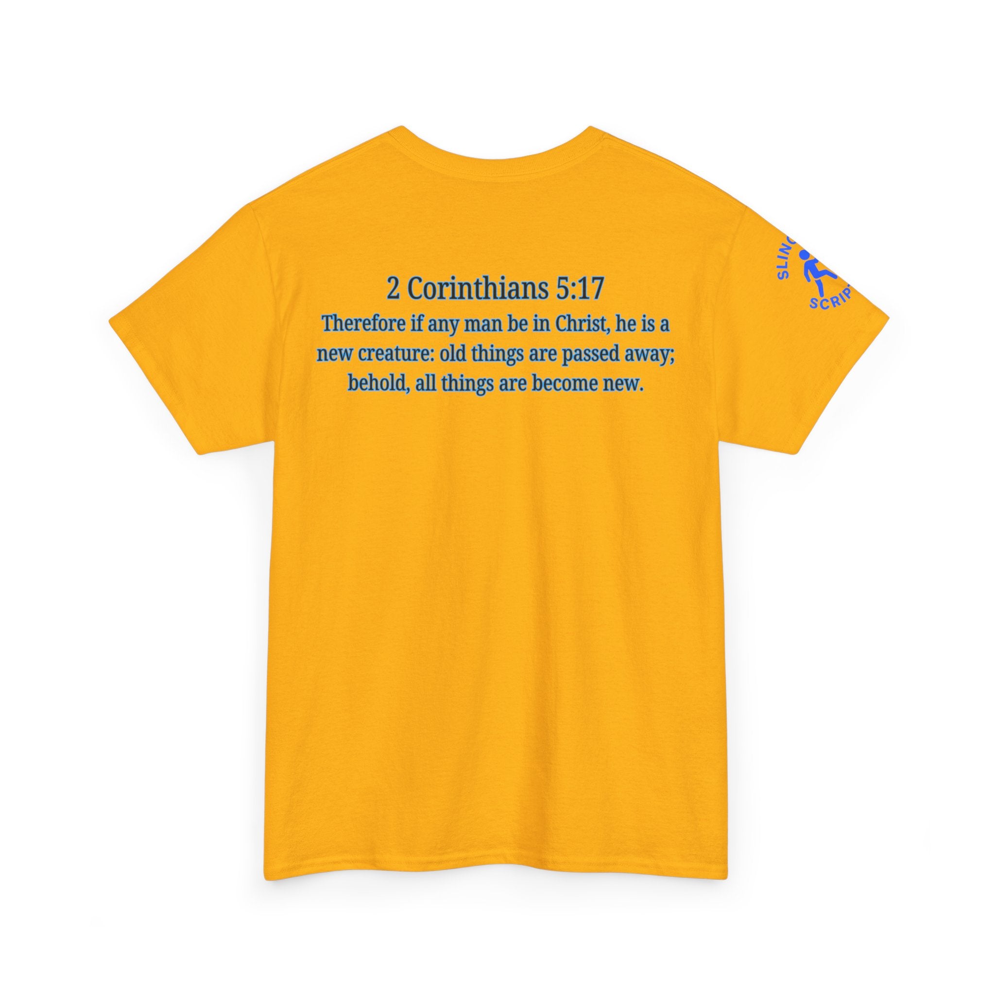Restored by the Lord Tee | 2 Corinthians 5:17 Scripture Shirt | Christian Rebuild T-Shirt | Unisex Heavy Cotton Tee