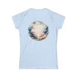 Psalm 9:1 Women’s Christian T-Shirt – Inspirational Softstyle Comfort Tee, Faith & Hope Apparel, Religious Gift