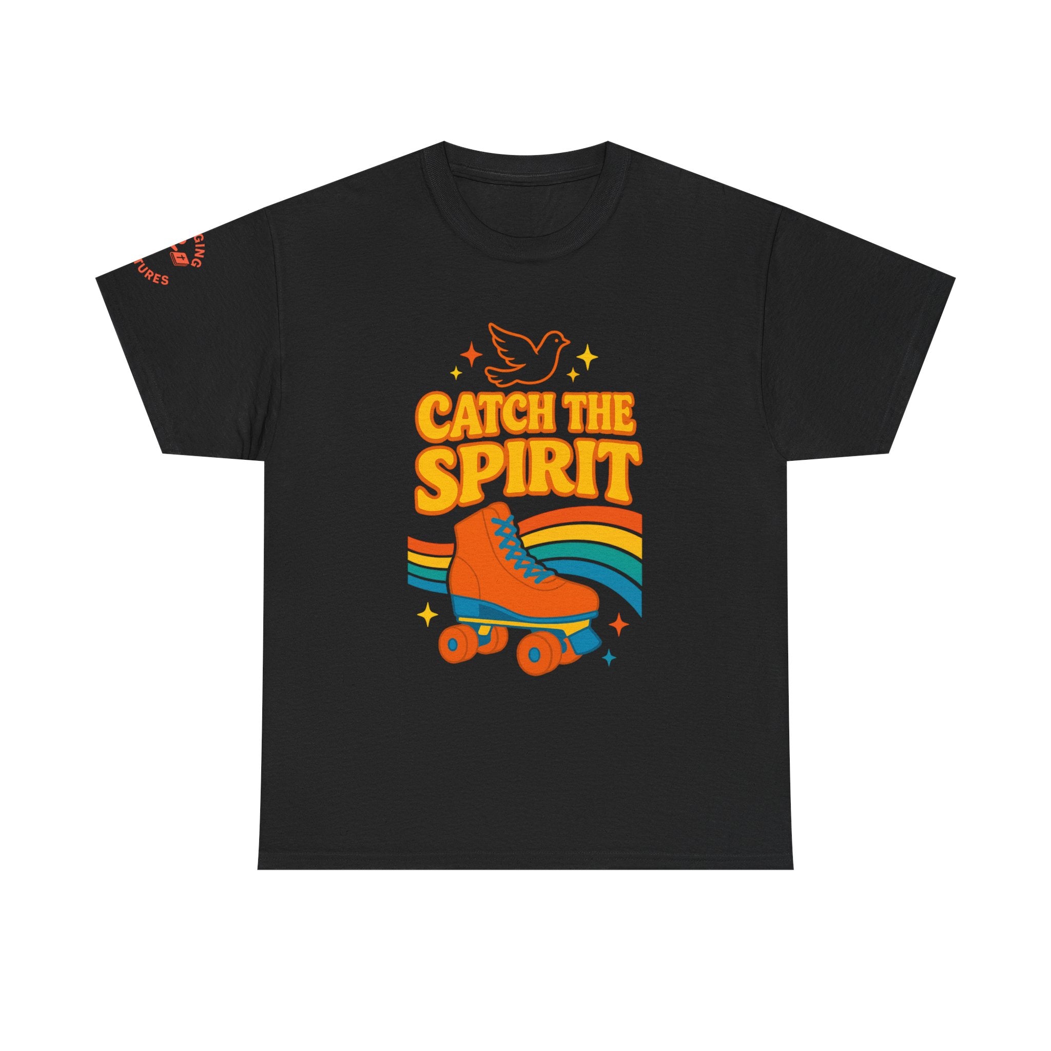 Catch the Spirit — 2 Corinthians 3:17 Retro Skate | Unisex Heavy Cotton Christian T-Shirt