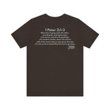 Christian Scripture Tee | Hungry for the Word | 1 Peter 2:1–3 | Unisex Jersey Short Sleeve