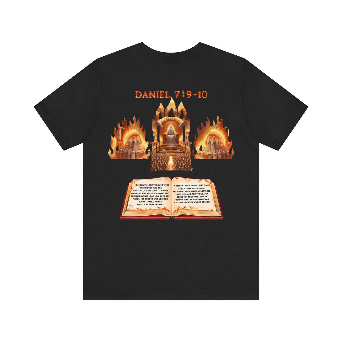 Daniel 7:9–10 Throne Vision Tee | Christian Unisex Jersey Short Sleeve T-Shirt | Faith-Inspired Apparel | Bible Verse Shirt | Slinging Scriptures
