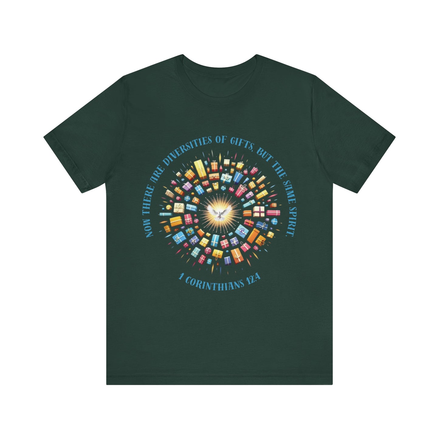 Diversity of Gifts — 1 Corinthians 12:4 | Unisex Jersey Short Sleeve Christian T-Shirt