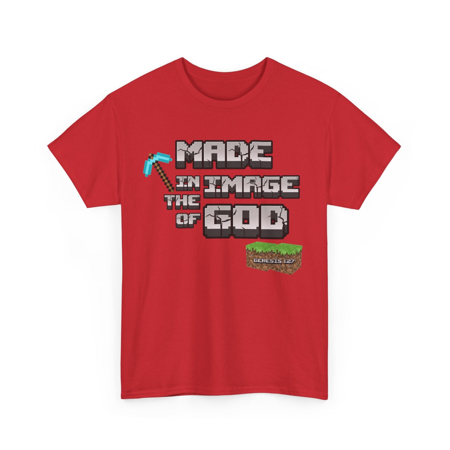 Genesis 1:27 Minecraft-Inspired Christain T-Shirt - Unisex