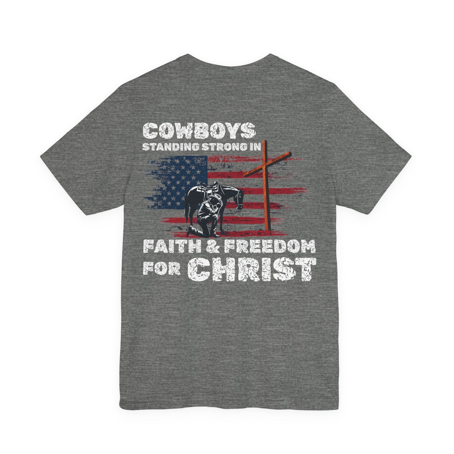 Cowboys for Christ — Faith & Freedom Tee | Unisex Jersey Short Sleeve Christian T-Shirt