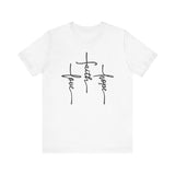 Faith, Hope, Love Tee | 1 Corinthians 13:13 Scripture Shirt | Unisex Jersey Christian T-Shirt