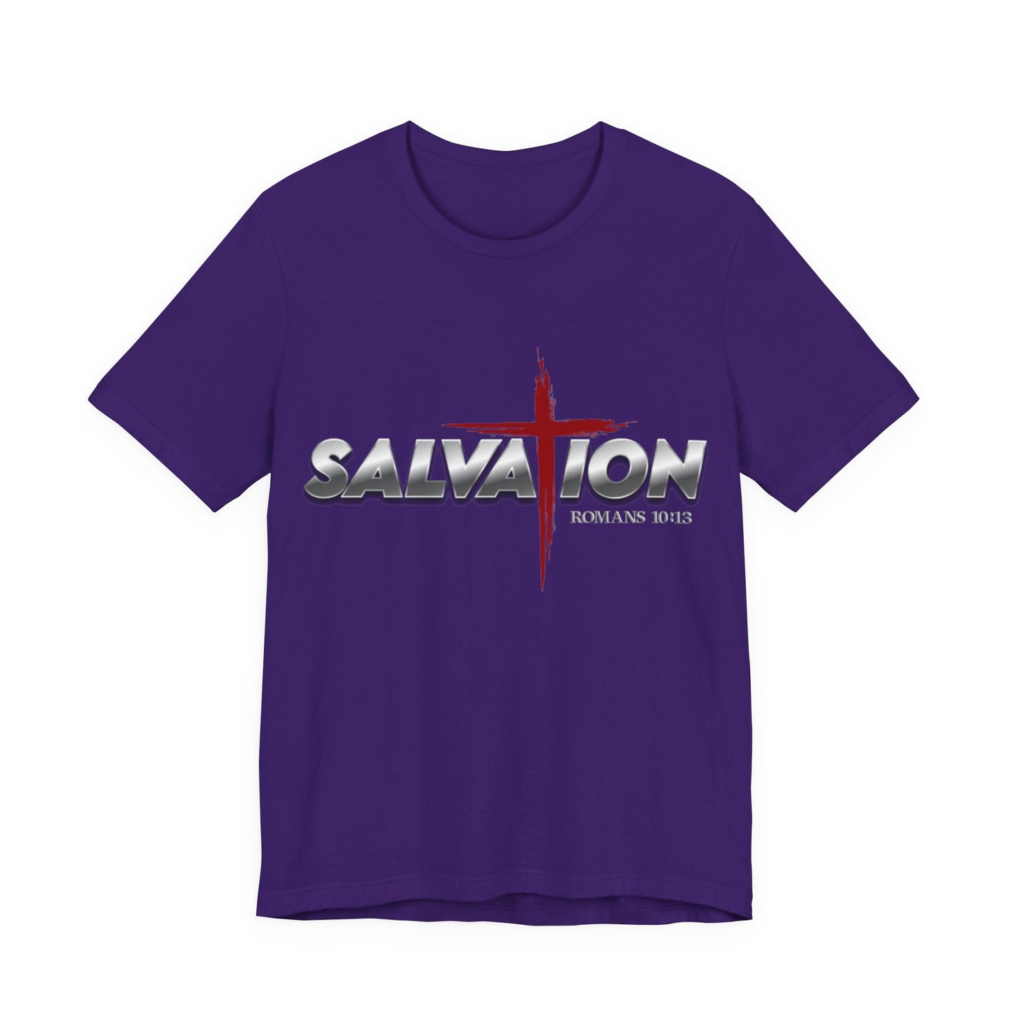 Salvation Christian T-Shirt — Romans 10:13 | Unisex Jersey Short Sleeve Tee