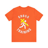 Cross Training — Matthew 16:24 | Unisex Jersey Short Sleeve Christian T-Shirt