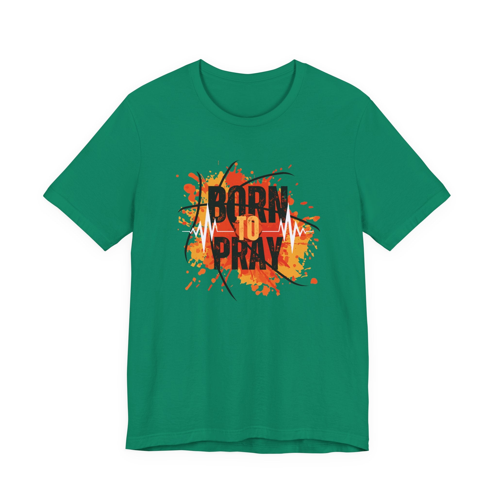 Born to Pray Tee | Christian Basketball Shirt | Unisex Jersey Short Sleeve | Inspirational Faith & Sports Apparel