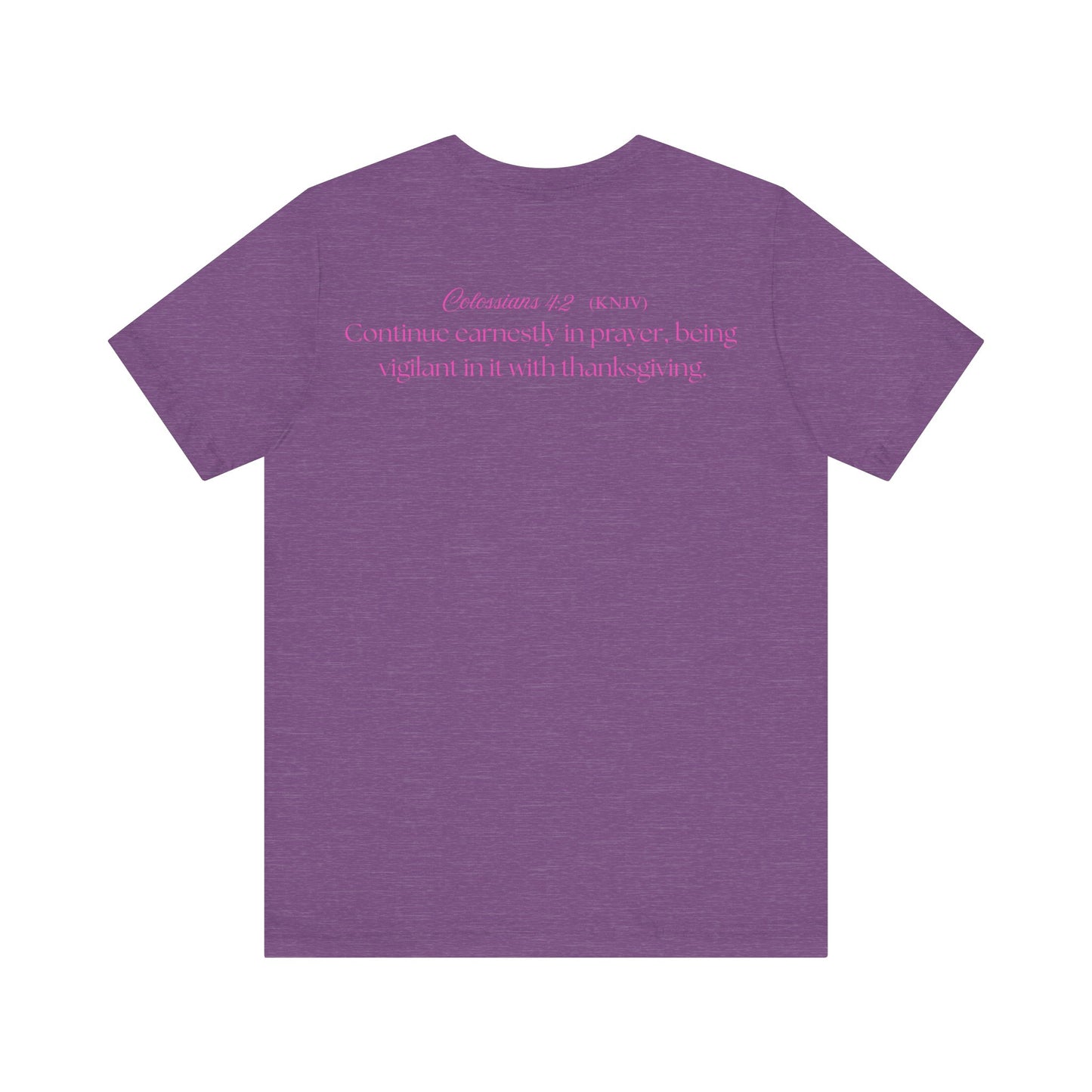 Mama Prays — Colossians 4:2 | Unisex Jersey Short Sleeve Christian T-Shirt
