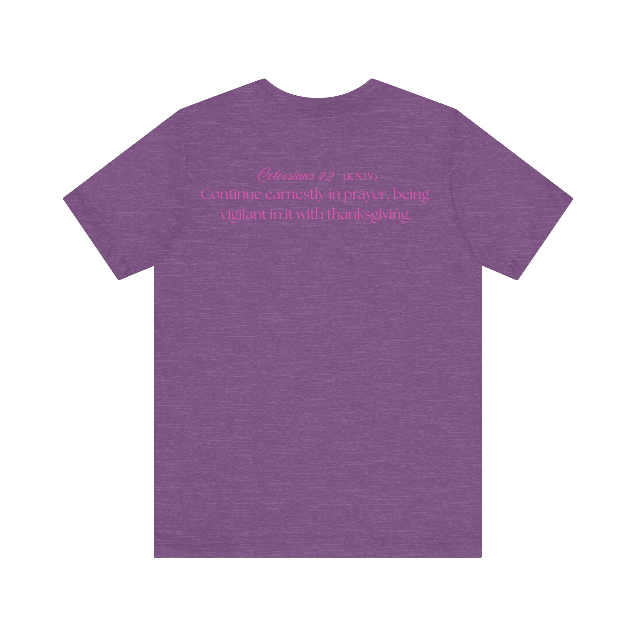 Mama Prays — Colossians 4:2 | Unisex Jersey Short Sleeve Christian T-Shirt