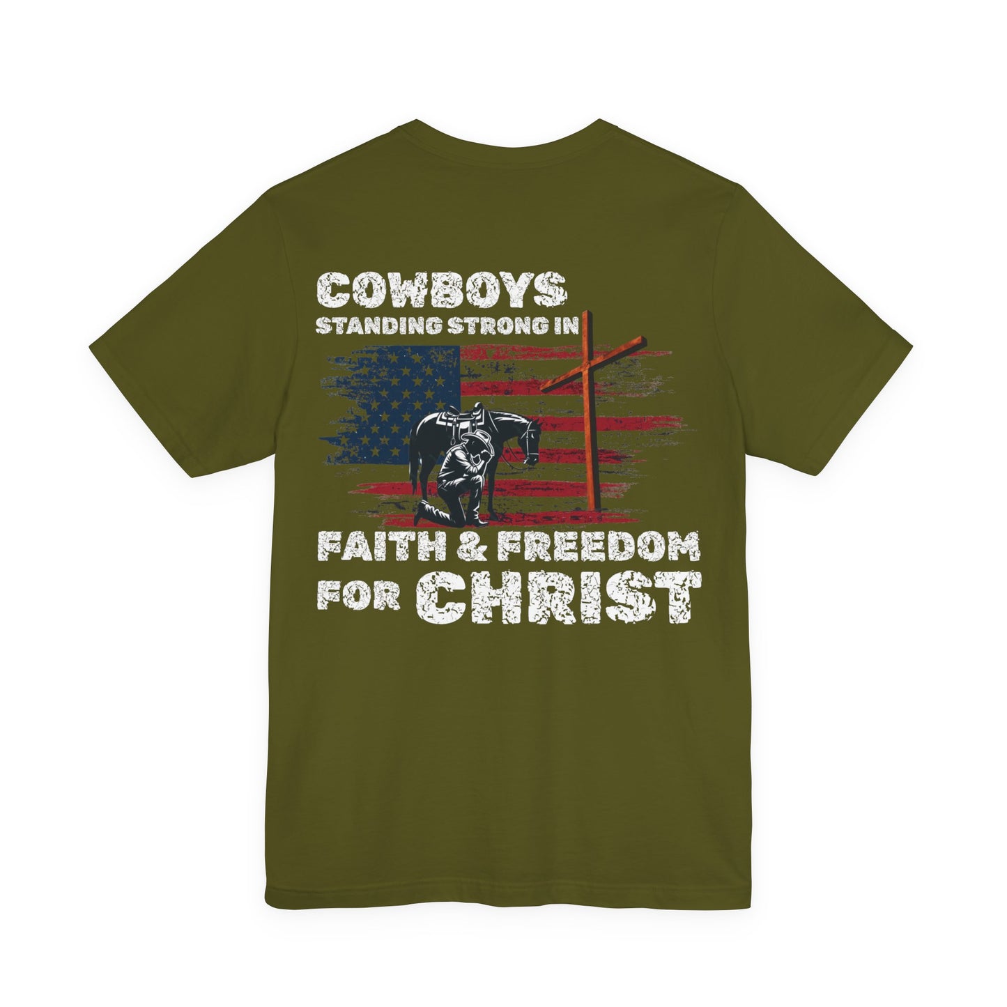 Cowboys for Christ — Faith & Freedom Tee | Unisex Jersey Short Sleeve Christian T-Shirt