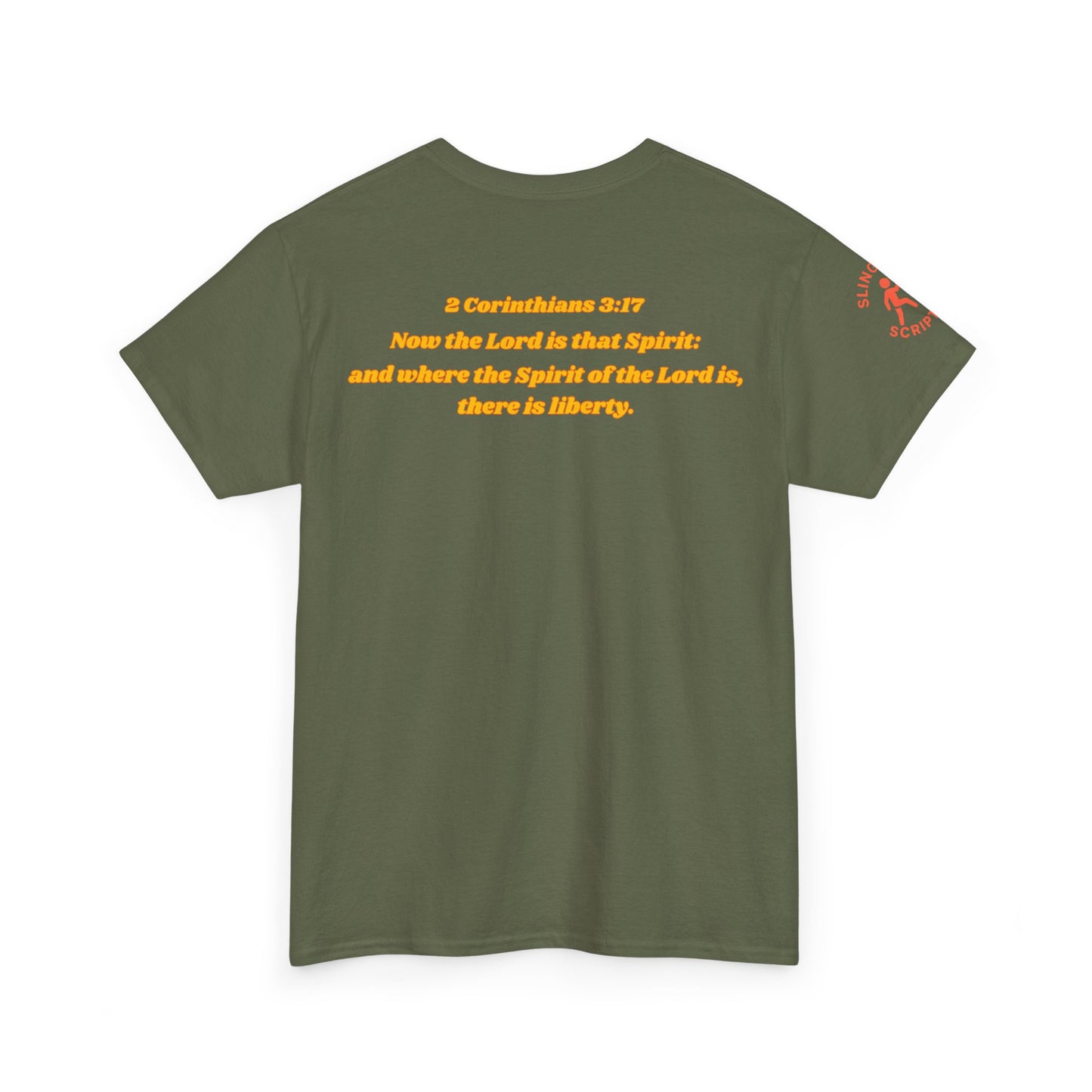 Catch the Spirit — 2 Corinthians 3:17 Retro Skate | Unisex Heavy Cotton Christian T-Shirt