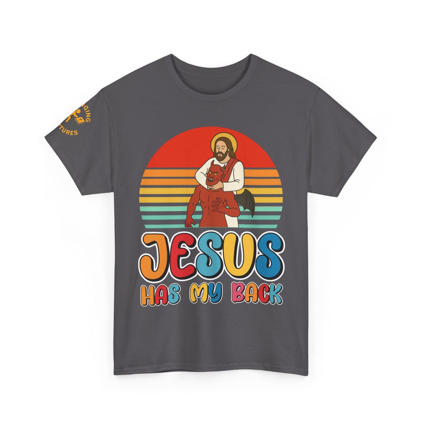 Jesus Has My Back | Unisex Heavy Cotton Christian T-Shirt