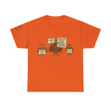 Leviticus 7:13 Funny Thanksgiving Turkey Christian Tee — Gobble Up Scripture & Cupcakes | Unisex Heavy Cotton