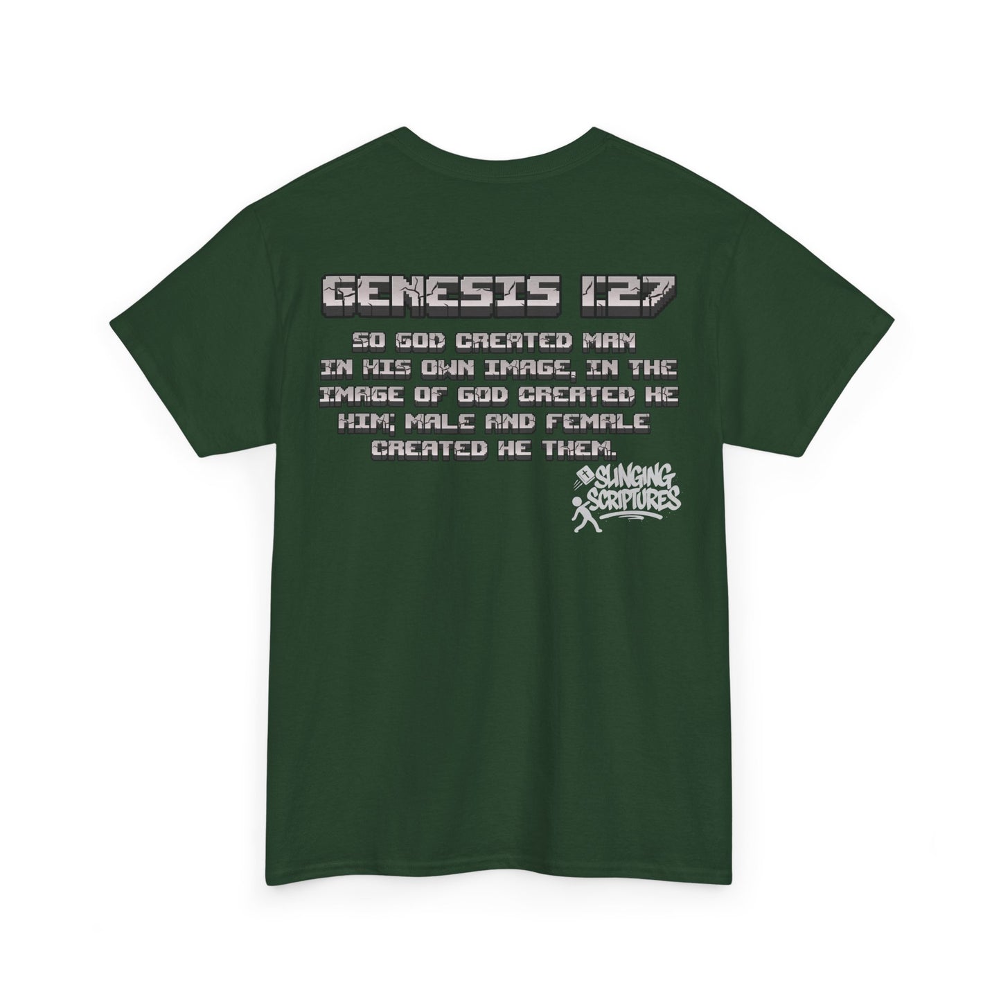 Genesis 1:27 Minecraft-Inspired Christain T-Shirt - Unisex