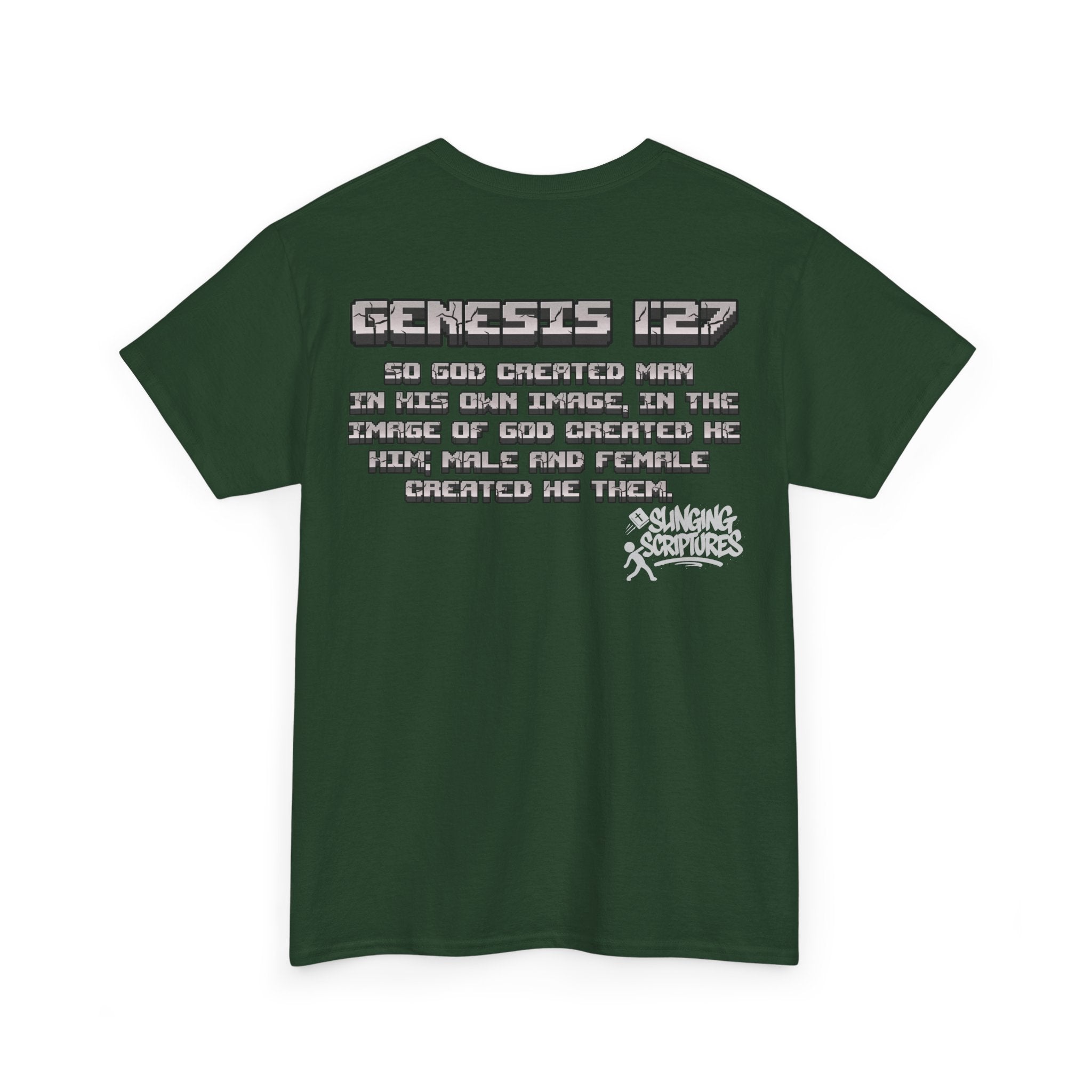 Genesis 1:27 Minecraft-Inspired Christain T-Shirt - Unisex