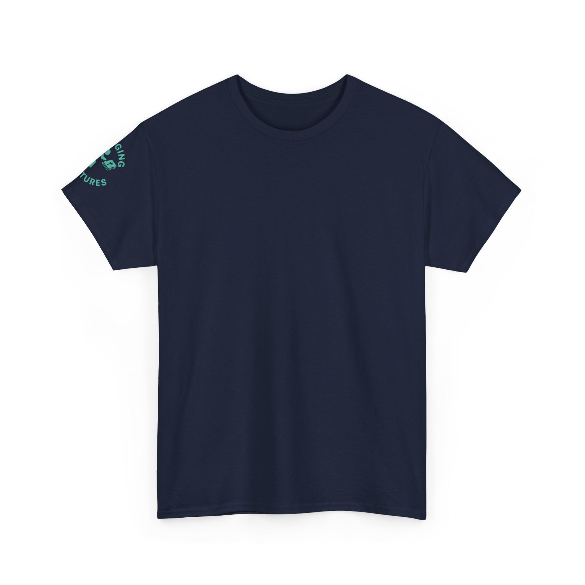 Rejoice & Be Glad — Psalm 118:24 Pop-Color Back Print | Unisex Heavy Cotton Christian T-Shirt