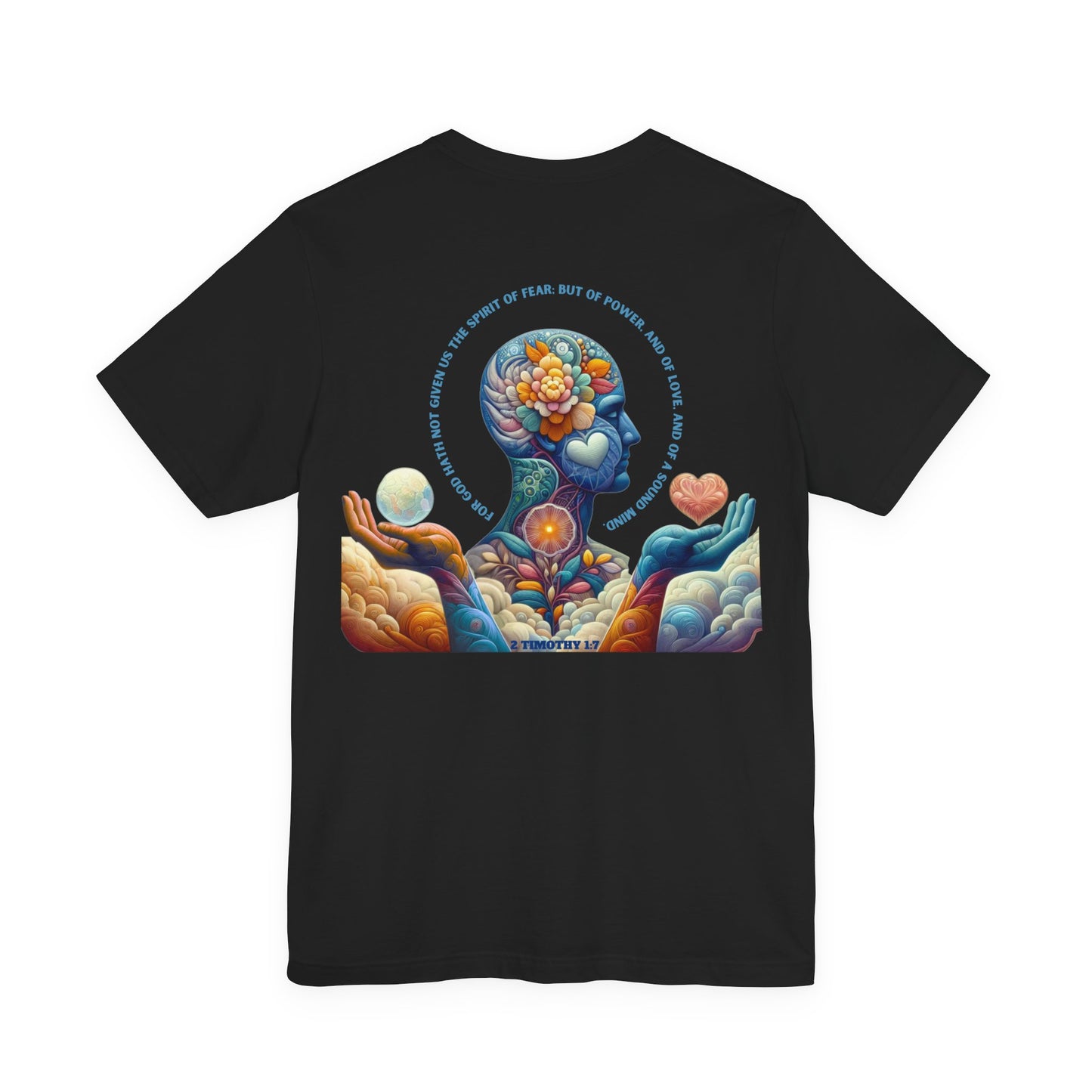 Spirit of Power, Love & Sound Mind — 2 Timothy 1:7 | Unisex Jersey Short Sleeve Christian T-Shirt