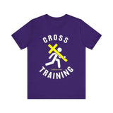 Cross Training — Matthew 16:24 | Unisex Jersey Short Sleeve Christian T-Shirt