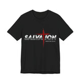 Salvation Christian T-Shirt — Romans 10:13 | Unisex Jersey Short Sleeve Tee