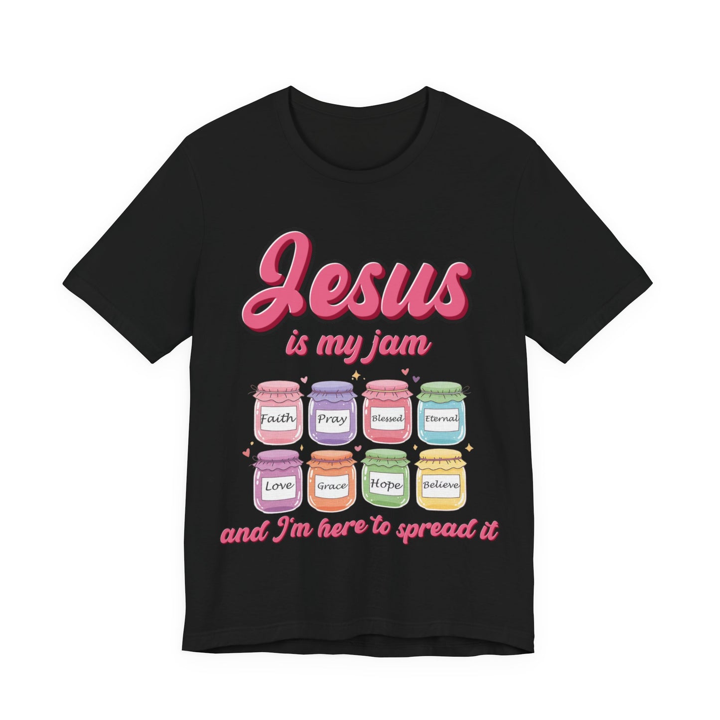 Jesus Is My Jam Tee | Unisex Jersey Christian T-Shirt | Fun Scripture Shirt | Faith-Based Graphic Tee