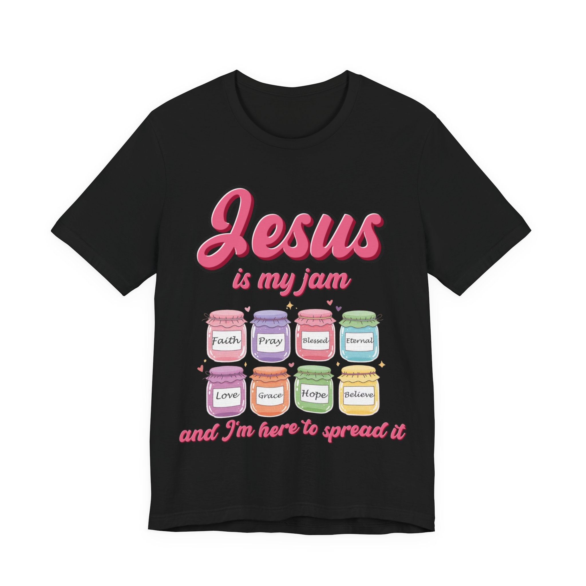 Jesus Is My Jam Tee | Unisex Jersey Christian T-Shirt | Fun Scripture Shirt | Faith-Based Graphic Tee
