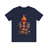 Burning Lips, Wicked Heart — Proverbs 26:23 | Unisex Jersey Short Sleeve Christian T-Shirt