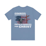 Cowboys for Christ — Faith & Freedom Tee | Unisex Jersey Short Sleeve Christian T-Shirt
