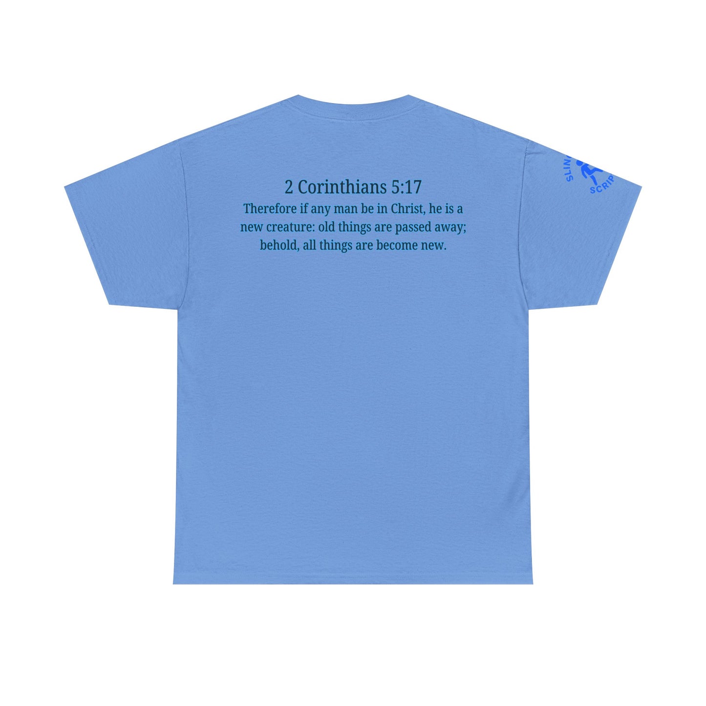 Restored by the Lord Tee | 2 Corinthians 5:17 Scripture Shirt | Christian Rebuild T-Shirt | Unisex Heavy Cotton Tee