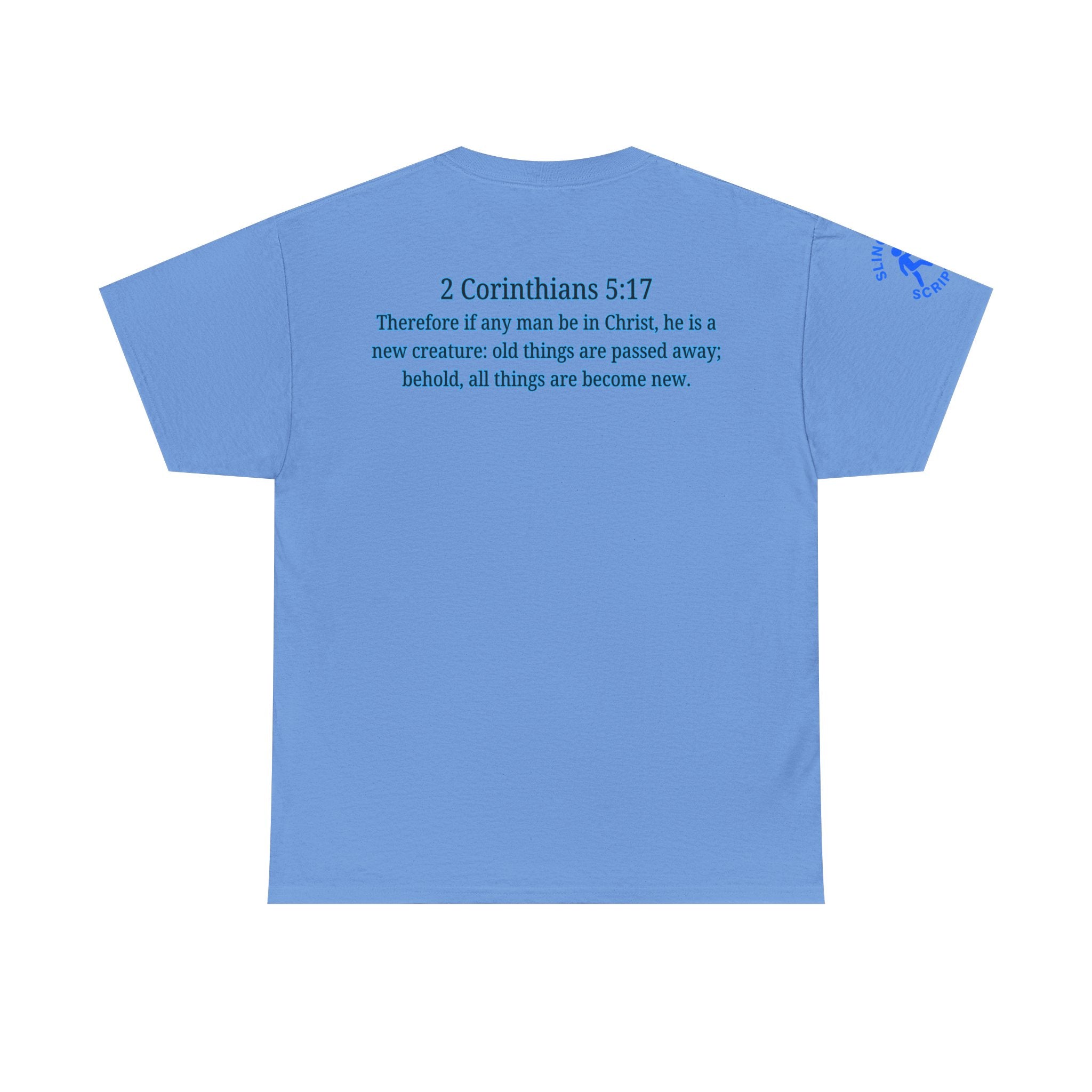 Restored by the Lord Tee | 2 Corinthians 5:17 Scripture Shirt | Christian Rebuild T-Shirt | Unisex Heavy Cotton Tee