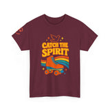 Catch the Spirit — 2 Corinthians 3:17 Retro Skate | Unisex Heavy Cotton Christian T-Shirt