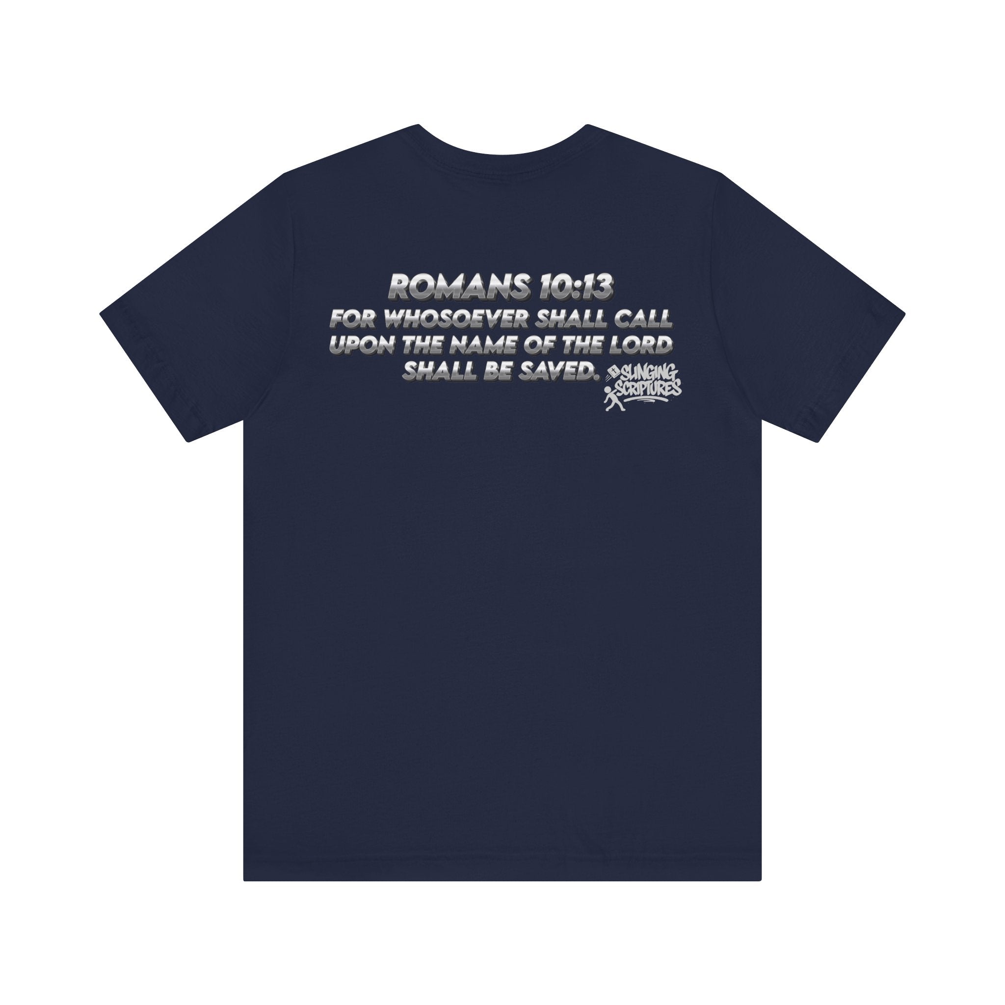Salvation Christian T-Shirt — Romans 10:13 | Unisex Jersey Short Sleeve Tee
