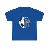 Philippians 4:13 Soccer Tee | Christian Athlete Shirt | Faith-Based Sports Apparel | Unisex Heavy Cotton