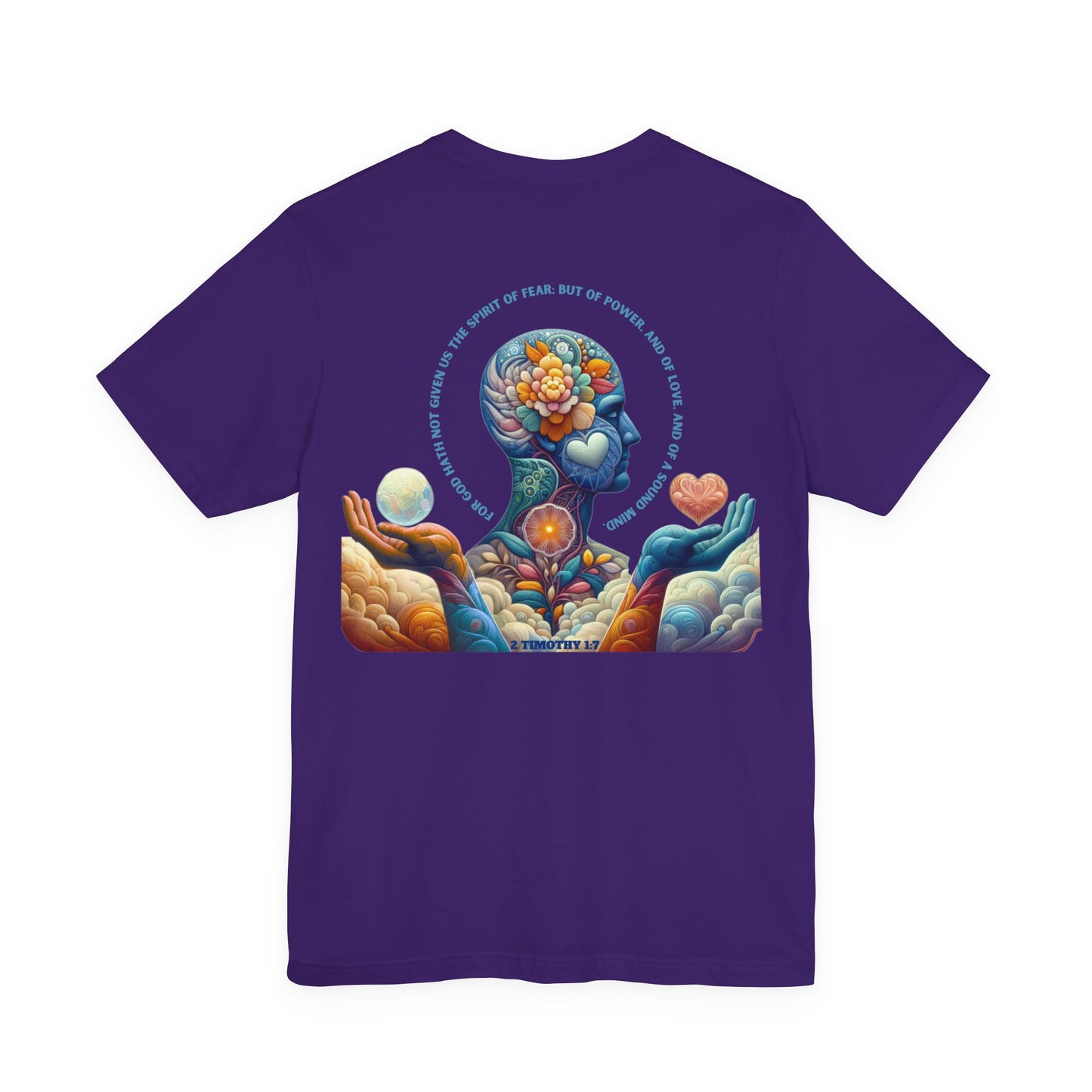 Spirit of Power, Love & Sound Mind — 2 Timothy 1:7 | Unisex Jersey Short Sleeve Christian T-Shirt