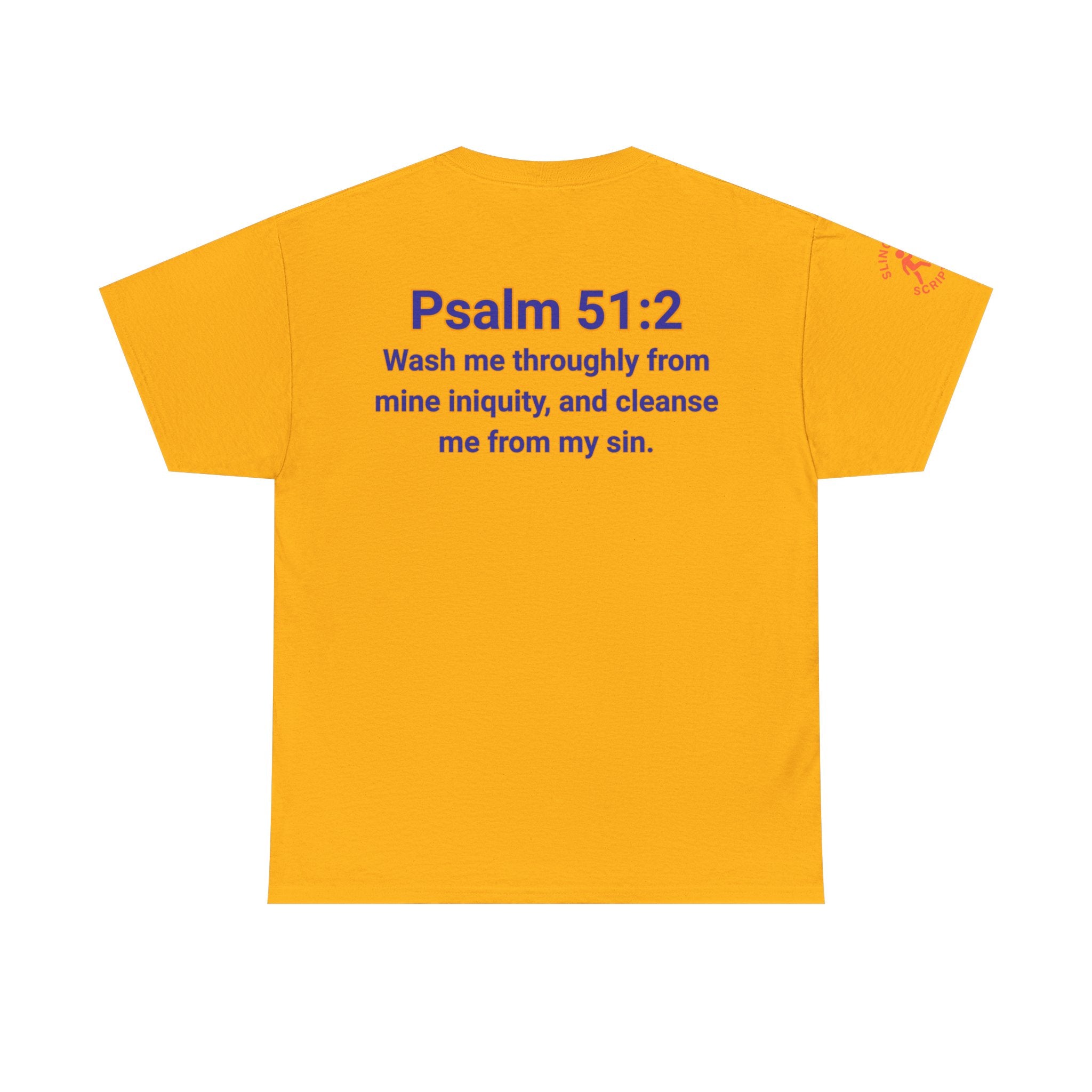 Jesus Gets Sin Out Tee | Psalm 51:2 | Unisex Heavy Cotton Christian Shirt