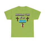 Behold the Lamb of God Tee | John 1:9 Scripture Shirt | Christian Gamer Style | Unisex Heavy Cotton Faith-Based T-Shirt