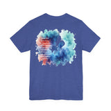 Isaiah 41:10 Watercolor Floral Christian T-Shirt – Women’s/Unisex Jersey Short Sleeve Tee with Slinging Scriptures Logo